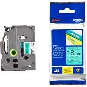Brother Tape TZe-741 Zwart op groen (18 mm)