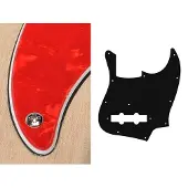 Boston JB-310-PR pickguard, Jocker bass, standard, 3 ply, pearl red
