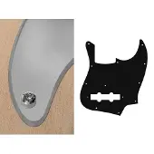 Boston JB-210-MC pickguard, Jocker bass, standard, 2 ply, mirror chrome