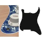 Boston ST-300-PV pickguard, Stallion, no holes (only screw holes), 3 ply, pearl violet