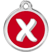 Red Dingo Hondenpenning 20 mm letter X