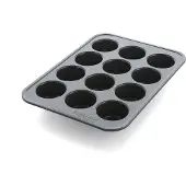Dagelijkse Kost muffinplaat voor 12 muffins - olijfgroen