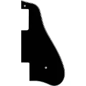 Boston JZ3-B pickguard, 335-model, black, 3 ply