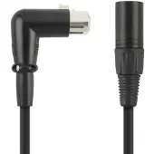 Dolphix XLR (m) - XLR (v) haaks audiokabel | 3 meter