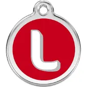 Red Dingo Hondenpenning 20 mm letter L