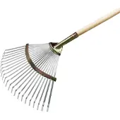 Flora bladbezem werkbreedte 450 mm gegalvaniseerd staal vast - 27...