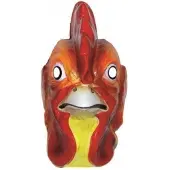 Funny fashion Kippen of Hanen verkleed dieren masker - voor volwassenen - plastic - met elastiekje - Verkleedmaskers