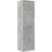 vidaXL Hoge kast 50x42,5x185 cm bewerkt hout betongrijs