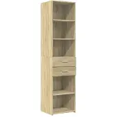 vidaXL Hoge kast 45x42,5x185 cm bewerkt hout sonoma eikenkleurig