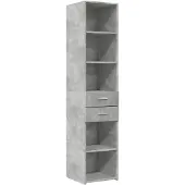 vidaXL Hoge kast 40x42,5x185 cm bewerkt hout betongrijs