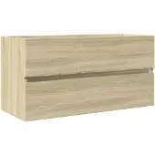 vidaXL Wastafelkast 90x38,5x45 cm spaanplaat sonoma eikenkleurig