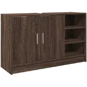 vidaXL Wastafelonderkast, bruin, eikenlook, 90x29x55 cm