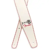 Fender 990650109 John 5 leren band, wit en rood
