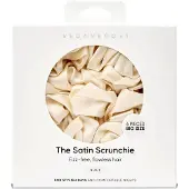 Vegan Boost Satin Scrunchies Nude Big Size - 6pcs