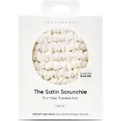 Vegan Boost Satin Scrunchies White Small - 8pcs