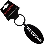 Rock Off Shinedown - Text Logo Sleutelhanger - Zwart
