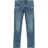 Cars waist regular fit jeans medium blue denim Blauw Effen - maat 116