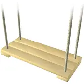 Intergard Houten schommel voor speeltoestellen 44x19cm 225cm