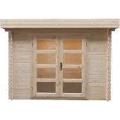 Intergard Houten tuinhuisje Modern platdak 300x250cm / 28mm