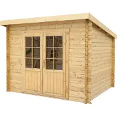 Intergard Houten tuinhuis Heywood 300x300 cm – 28 mm Scandinavisch vuren