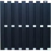 Intergard Tuinscherm schutting composiet antraciet alu 180x180cm