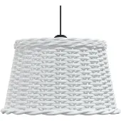 vidaXL Plafondlampenkap Ø45x28 cm wicker wit