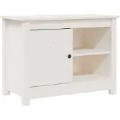vidaXL Tv-meubel 70x36,5x52 cm massief grenenhout wit