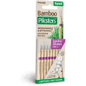 Piksters Bamboo Interdental Brushes Fine - Paars - 8 stuks