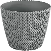 Prosperplast Bloempot - lichtgrijs - buiten - D30 x H25cm - kunststof - Plantenpotten