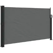 vidaXL Uitschuifbaar zijluifel antraciet 120x500 cm