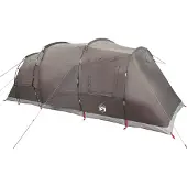 vidaXL Tunneltent 6-persoons waterdicht bruin