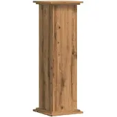 vidaXL Plantenstandaard 33x33x100 cm bewerkt hout artisanaal eiken