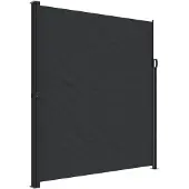vidaXL Windscherm uittrekbaar 220x300 cm zwart