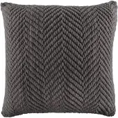 Tiseco - Kussen (gevuld) RENEE - Gebreide look - 45x45 cm, grijs