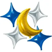 Folat - Folieballonnen set 'Eid Mubarak' - 5 stuks