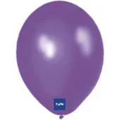 Folat ballonnen metallic 30 cm latex paars 100 stuks