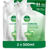Dettol Refill Hydrating Aloe Vera 500ML - 2 Stuks - Voordeelverpakking