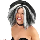 Folat - Pruik Wavy Vamp - Halloween Pruik - Halloween accessoires - Halloween outfit - Pruiken - enge pruiken
