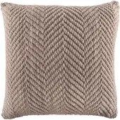 Tiseco - Kussen (gevuld) RENEE - Gebreide look - 45x45 cm, taupe