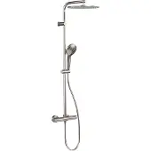 Blaufoss Round 300 regendoucheset Brushed CoolMetal