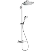 Hansgrohe Croma Select S opbouw regendouche met thermostaat en 28cm hoofddouche chroom