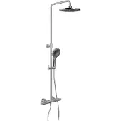 Blaufoss Onos 250 thermostatische kraan regendoucheset Glanzend Chroom