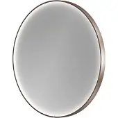 Balmani Secret rond badkamerspiegel Brushed RoseGold Ø 80 cm met spiegelverlichting en anti-damp