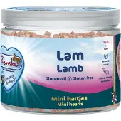 Renske 12x Gezonde Beloning Mini Hartjes Hondensnack Lam 100 Gr