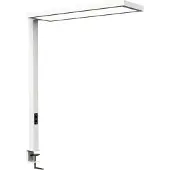 MAUL LED-clip-on tafellamp MAULsenja, 87 W, 15150 lm, 2700-5700 K, direct/indirect licht, dimbaar, bewegings-/lichtsensor, aluminium, wit