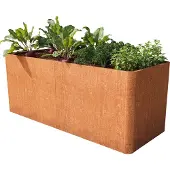 PRIMEYARD 200 x 80 x 60 cm Moestuinbak, cortenstaal, roest look