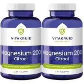 Vitakruid 2x Magnesium 200 Citraat 90 Tabletten