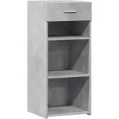 vidaXL Dressoir 40x42,5x93 cm bewerkt hout betongrijs