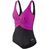 Beco badpak D cup dames polyamide zwart/roze