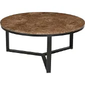 LivingFurn salontafel senna emperador 80cm marmer